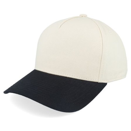 Equip - Beige adjustable Keps - Blank Stone/Black A-frame Adjustable @ Hatstore