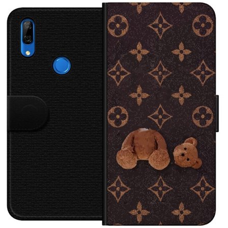 Yhteensopiva Lompakkokotelo Huawei Huawei P Smart Z Graafinen monogrammikuvio, jossa taiteellisesti muotoiltu nalle