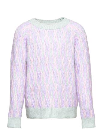 Kogmellie L/S O-Neck Pullover Cp Knt Pullover Striktrøje Multi/mønstret Kids Only