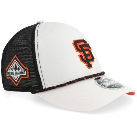 New Era - MLB Vit trucker Keps - San Francisco Giants Silicone 9FORTY M-crown H1 White/Black Trucker @ Hatstore