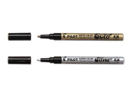 Pilot Märkpenna Super Color 3,0mm silver - Lyreco - Kontorsmaterial - Pennor - Märkpennor - Rund spets