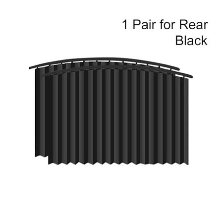 1 par bil solskjerming gardin foran bak frontrute dekker SVART