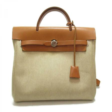 Hermès Vintage, Backpacks Beige, Dames, Maat:ONE Size