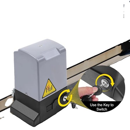 Skjutportöppnare, 750W motor, fjärrkontroll upp till 50 meter, max dörrvikt 1600 kg