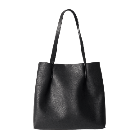 Å WOMAN Toteväska i läderimitation GRY Väskor & plånböcker Dam Svart ONESIZE