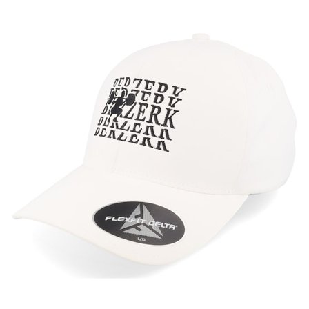 Berzerk - Weiss flexfit Cap - Fitness Workout Man Delta White Flexfit @ Hatstore