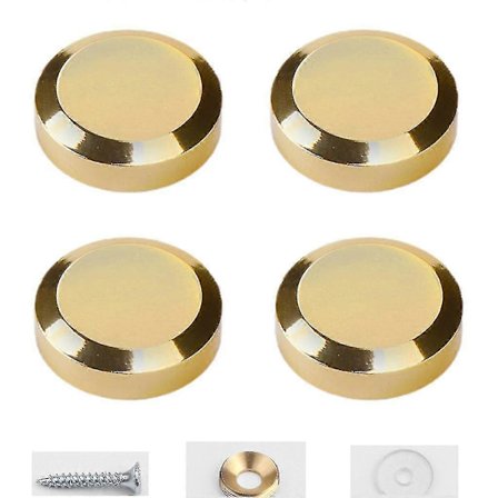 4 pakker spejlholderclips sæt glasholder hængende med skruer dekoration -Yx