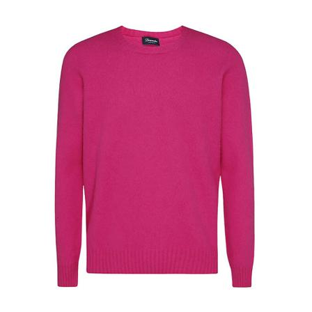 Drumohr Round-neck Strik Lilla, Herre Strik