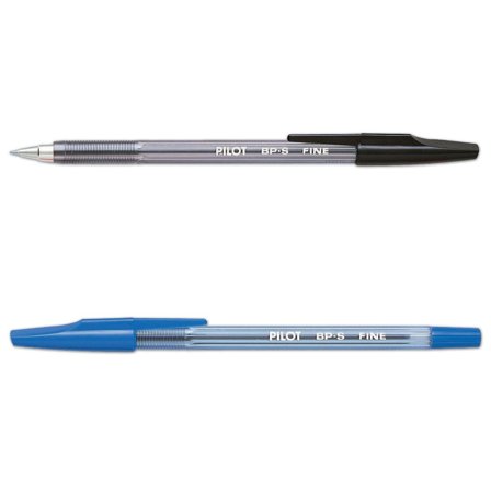 PILOT Kulpenna, BP-S med stift, tunn spets på 0,7 mm, svart - Lyreco - Kontorsmaterial - Pennor - Kulpennor