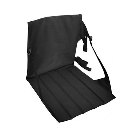 Stadium Setepute Sammenleggbar Polstret Stol SVART