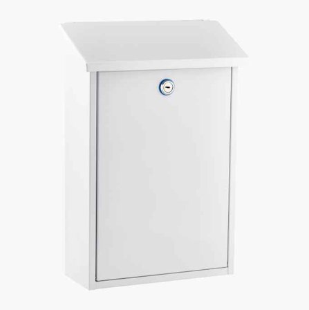 Brevlåda med lås vit - Biltema