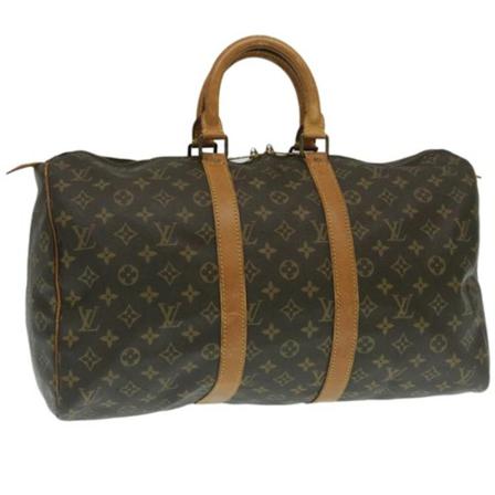 Louis Vuitton Vintage, Pre-owned Keepall Bruin, Dames, Maat:ONE Size