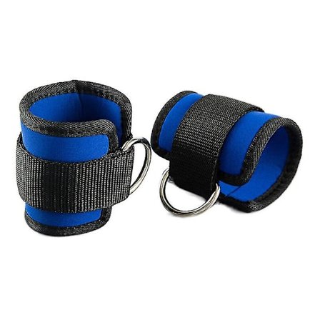 2 stk. Ankelremme til styrketræning, Justerbare D-ring Fitness Ankel-Håndledsrem