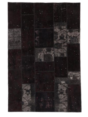 Patchwork Matta 185X280 Svart Ull, Persien