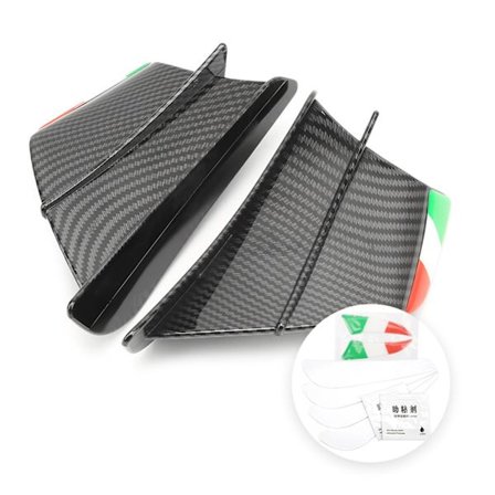 Motorcykel Wing Spoiler Winglet Aerodynamisk Wing Kit Spoiler Dynamic Spoiler Wings Universal til Motorcykler Scootere