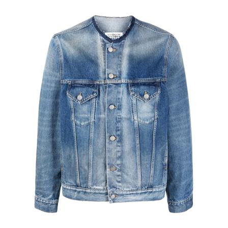 Maison Margiela - Jeansjackor - Blå - Herr - Storlek: Xl, Herr, Storlek: XL