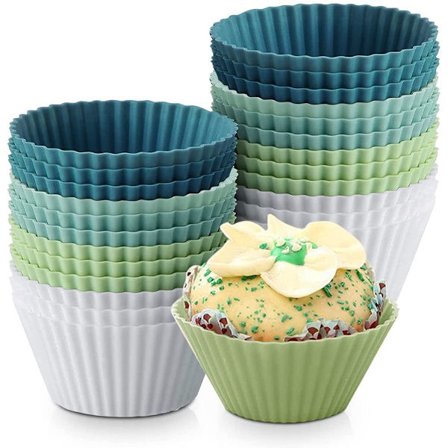 Silikon muffinsformar, silikon bakformar, silikonformar för muffins och