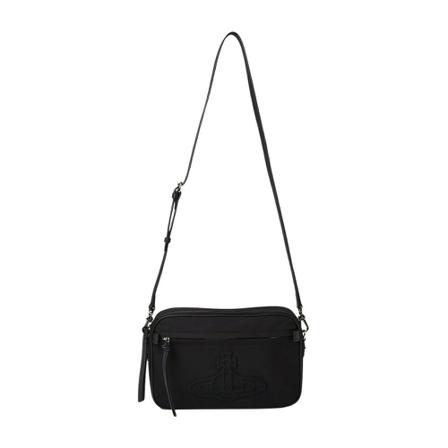 Vivienne Westwood Lisa Large Camera Tas , Zwart , Dames , Maat: ONE Size Schoudertassen
