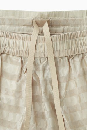 COS Women's Pantaloni Geometrici In Raso Jacquard in Beige