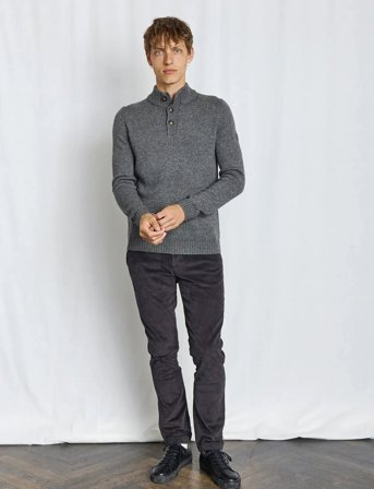 Bruun & Stengade Bs Alrek Regular Fit Knitwear - Grey - S