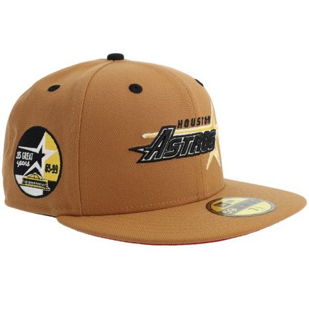 New Era - MLB Svart fitted Keps - "Hatstore Exclusive x Houston Astros 59FIFTY 35 Great Years Light Brown Fitted " @ Hatstore