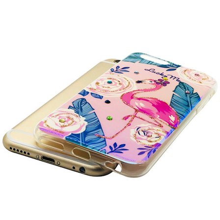 iPhone 6/6S - Silikonskal Holiday (Pretty Flamingo)