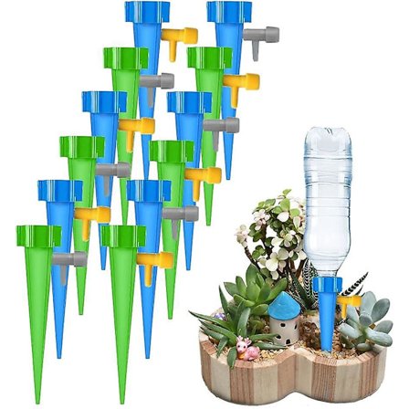 Automatiska bevattningsspridare - 12-pack, justerbara, enkel bevattning för krukväxter, blommor, trädgård