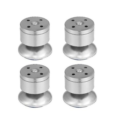 4 st Möbelben i Rostfritt Stål, TV-Bänksben, Köksben, Justerbara Ben, Skåp, Soffor, Stolar