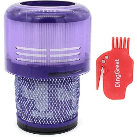 FlkwoH Tvättbart filterenhet för Dyson V15 SV22 V11 SV14 Cyclone Animal Absolute Total Clean Dammsugare Ersätt DY-970013-02 & 97001302