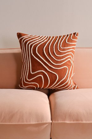 Jotex - Putetrekk 50x50 Cm Brun - WELLE - Kjøp Pynteputer & trekk hos Jotex