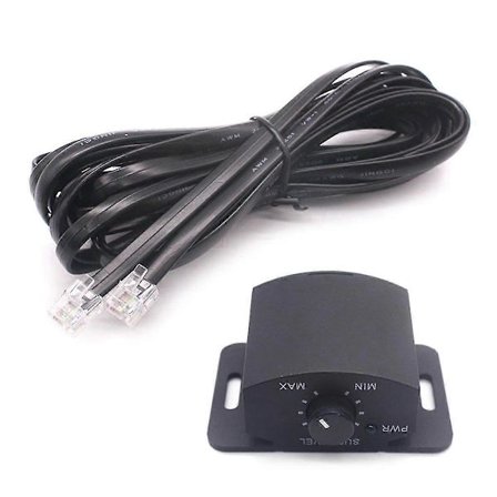 Forsterker Erstatning Bassknapp Kontroll Fjernkontroll 6Pin Subwoofer Fjernkontroll Volumjusteringsknapp for Høyttaler s20241224492