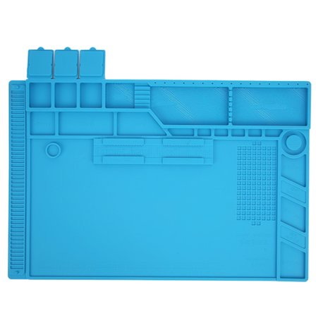 Magnetisk isolering silikone arbejdsmåtte varmebestandig lodning telefon computer reparationsmåtte S-170