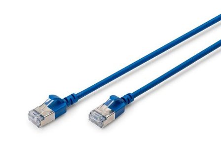 Digitus CAT 6A F-FTP Slim Patch cord Cu LSZH AWG 32/7 length 2m Blue NS