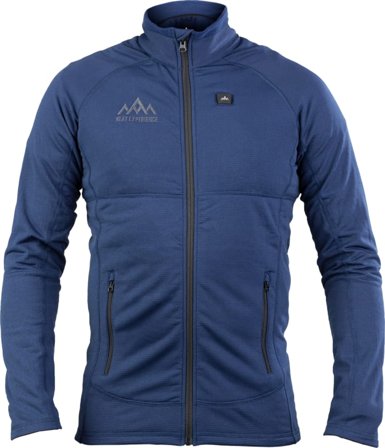 Heat Experience Men's Heated Sweater Men Mid layer tops Blue M