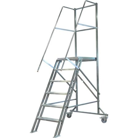 Laggo Stål Mobil Trapp 6 trinn, Stiger & stillaser