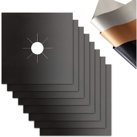 Kaasuliesisuojat 8 kpl, uudelleenkäytettävät kaasuliesisuojat