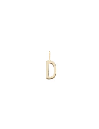 Design Letters Letter For Initial Necklace A-Z (18K Gold-Plated) - Gold - 10 MM