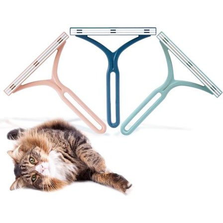 Fjerner af dyrehår til sofa, tæpperenser, møbelfjerner af hår, fnugrulle til hundehår, genanvendelig kattehårfjerner til bilpleje (3-pak)