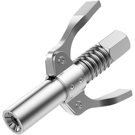 for Fettpistol munnstykke Fettpumpe Dyse Kobling med dobbelt håndtak for M6-M14 Smørenippel Mindre anstrengelse Ved Smøring 1/8"