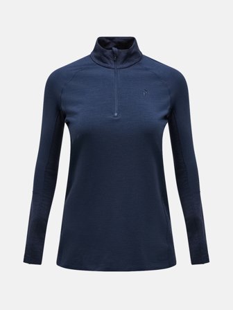 Peak Performance - Magic Half Zip Wool-blend Baselayer Women