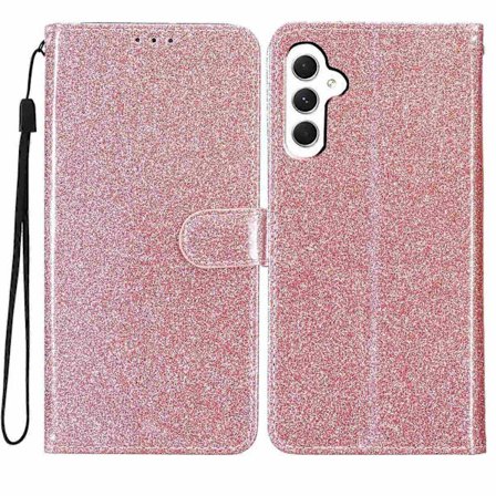 Glitter Puder Flip Läder Telefonfodral