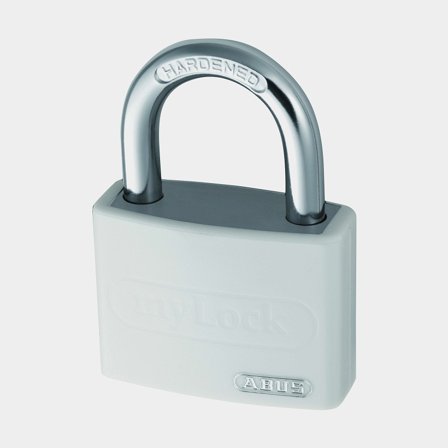 Cadeado ABUS T65AL/40, classe 1, Ø6.5 mm, branco