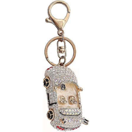 Glittrande Cabriolet Rhinestone Nyckelring Bilnyckel Hänge Present