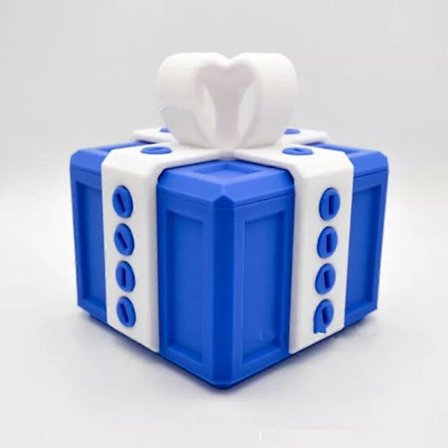 3D Ärsyttävä lahjapakkaus ruuveilla, ärsyttävä lahjapakkaus kierrettävällä säilytystilalla