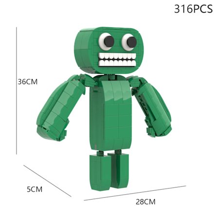 Garten of Banban Lego-liknande spel Grön-huvad monster flamingo MOC modellbyggstenar barns utbildningsleksaker