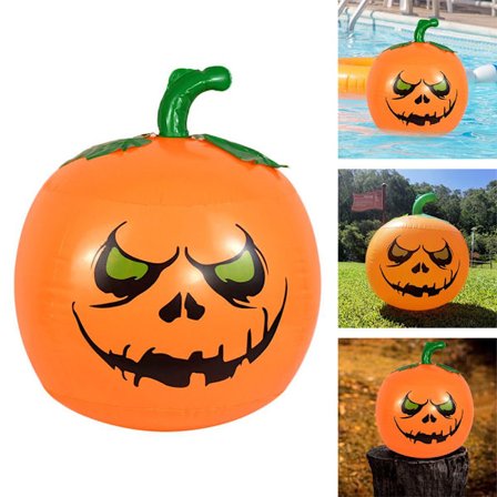 50 cm uppblåsbar pumpa Halloween fest hängande dekoration