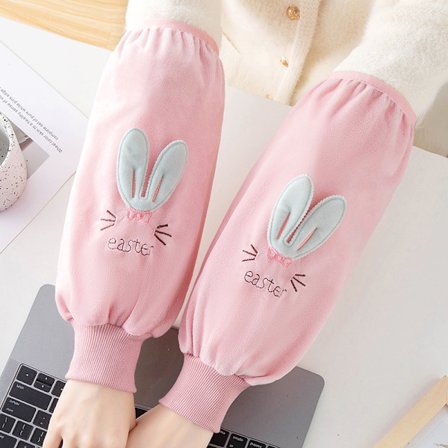 Söt tecknad lång skruv munskydd armbågsskydd anti-fouling ärmhuvud för herr höst och vinter studentkontor anti-smuts ärmskydd