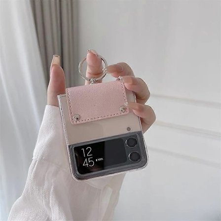 (pow yeah!) Telefondeksel Ring Spenne For Samsung Galaxy ZFlip4 Telefondeksel Telefondeksel Ring Spenne Plast