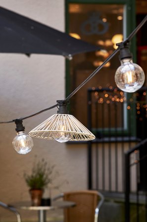 Jotex - Lampeskjerm Vide 25 cm Beige - Kjøp Utebelysning hos Jotex