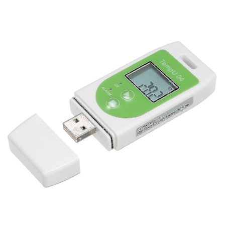 Data Logger Multi-use USB Temperatur Datalogger Genanvendelig Temp Recorder Med 32.000 Optagelseskapacitet--